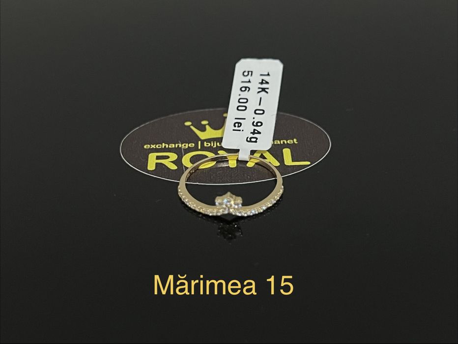 Bijuteria Royal CB : Inel dama aur nou 14k 0,94gr