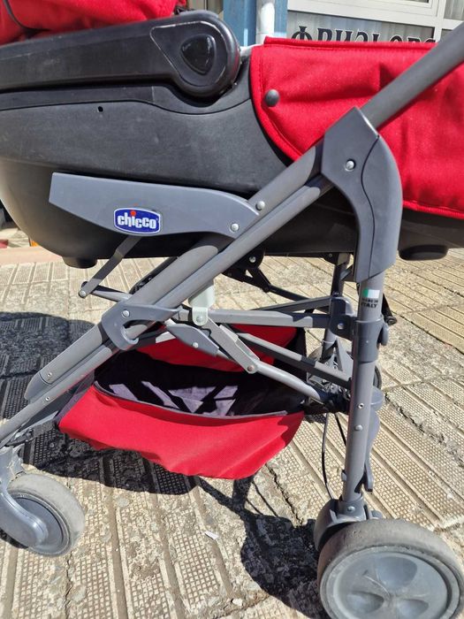 Количка Chicco- кош за новородено, зимен и летен кош, удобна чанта