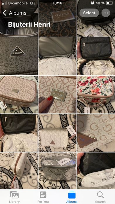 Geanta portfard Genti cosmetice Guess noua