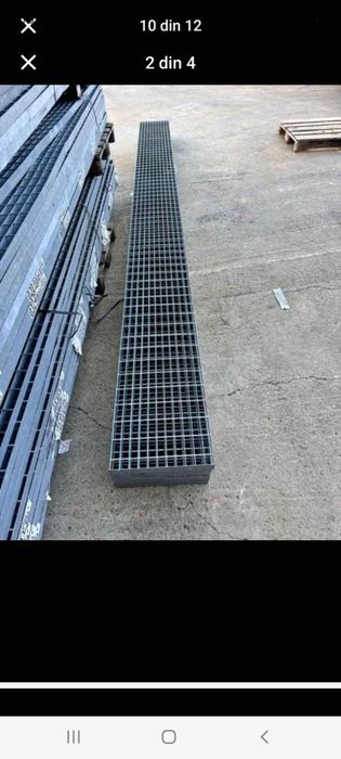 Gratare (grilaje) metalice galvanizate ideale pentru trepte și spălăto