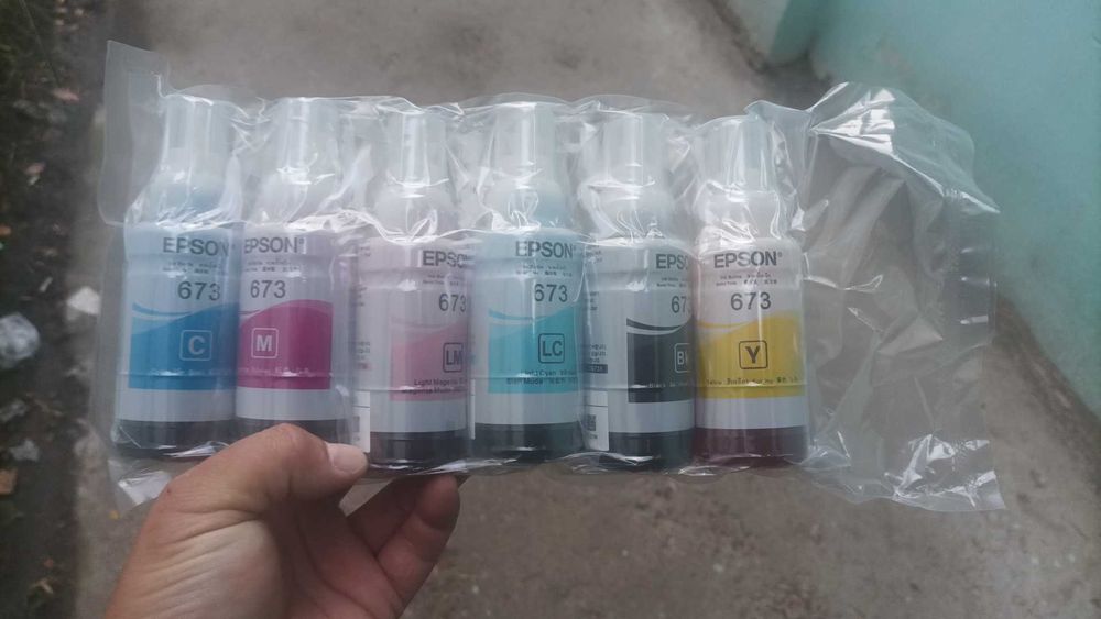 Срочно продам чернила 673 Для Epson L805