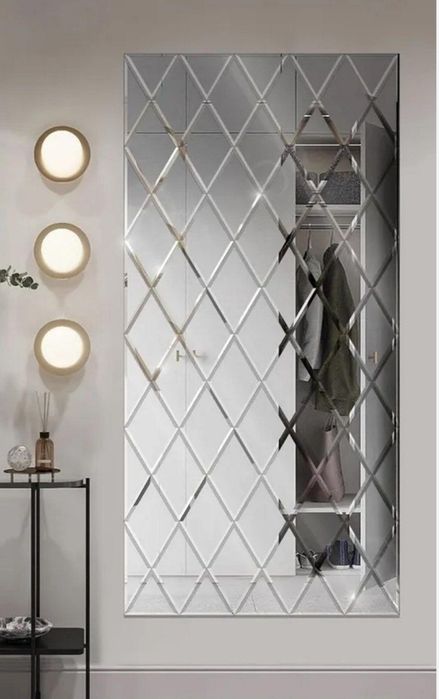 Ойна кесиш хизмати.Стекло Зеркала Ромбик Тош ойна