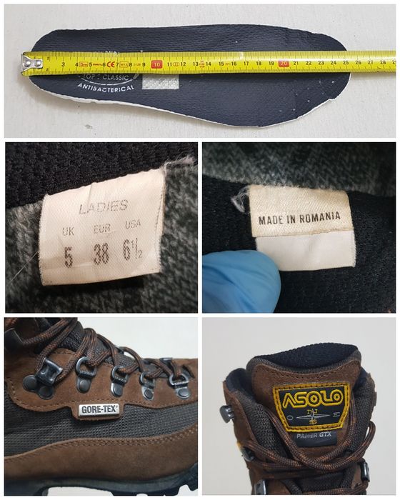 Bocanci ASOLO Gore Tex, piele naturală Nubuck Vibram, munte, vânătoare