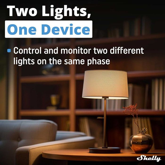 Смарт реле Shelly 2PM Gen3 - За щори и осветление (Wi-Fi)