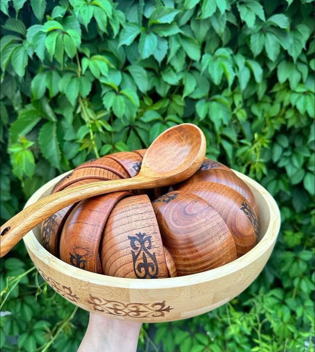 Кымыз набор из дерева