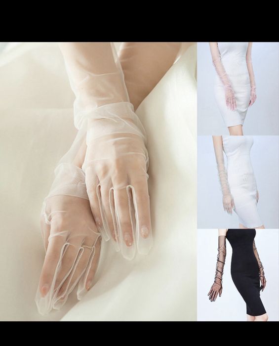 Перчатки капрон белый