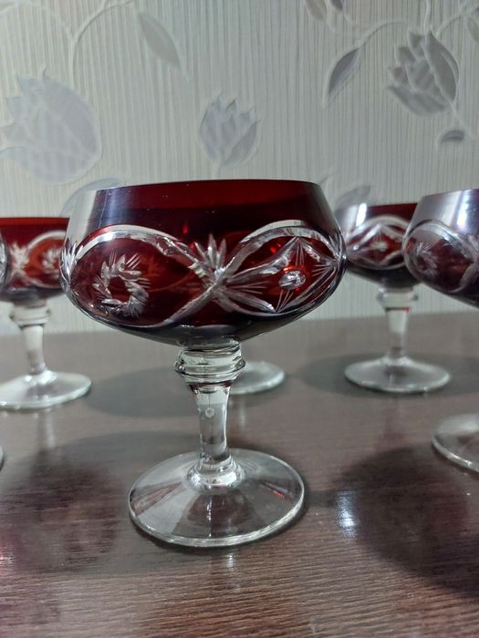 Vand Set Pahare Cristal Rubin