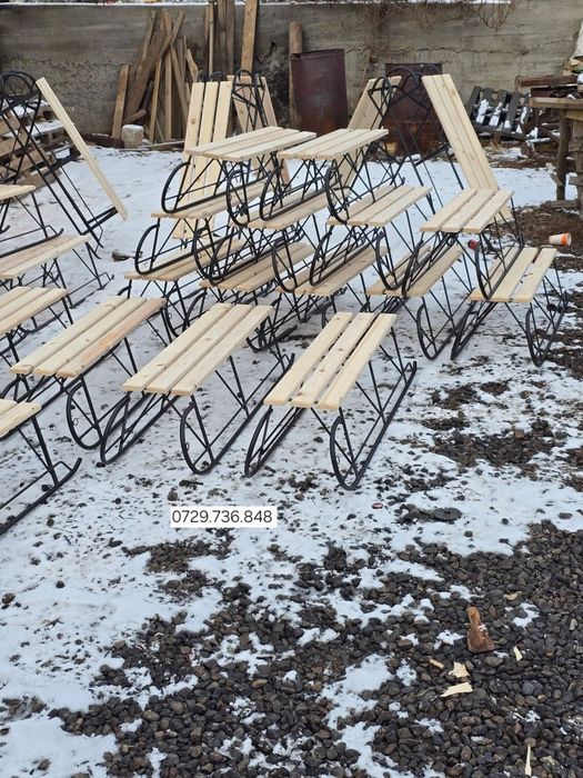 Sanie  2 persoane  cu cadru metalic