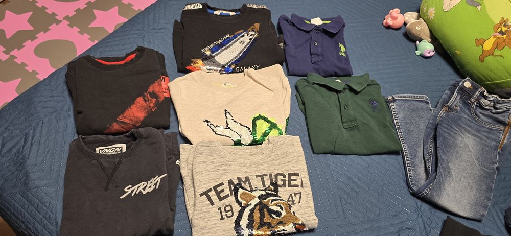 Дрехи момче от 110/116/122/128 Всичко в описанието.