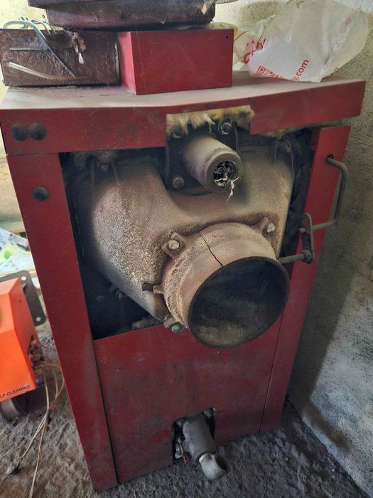 Пелетна горелка + котел + бункер | дървесни пелети|Self Cleaning|40 kW