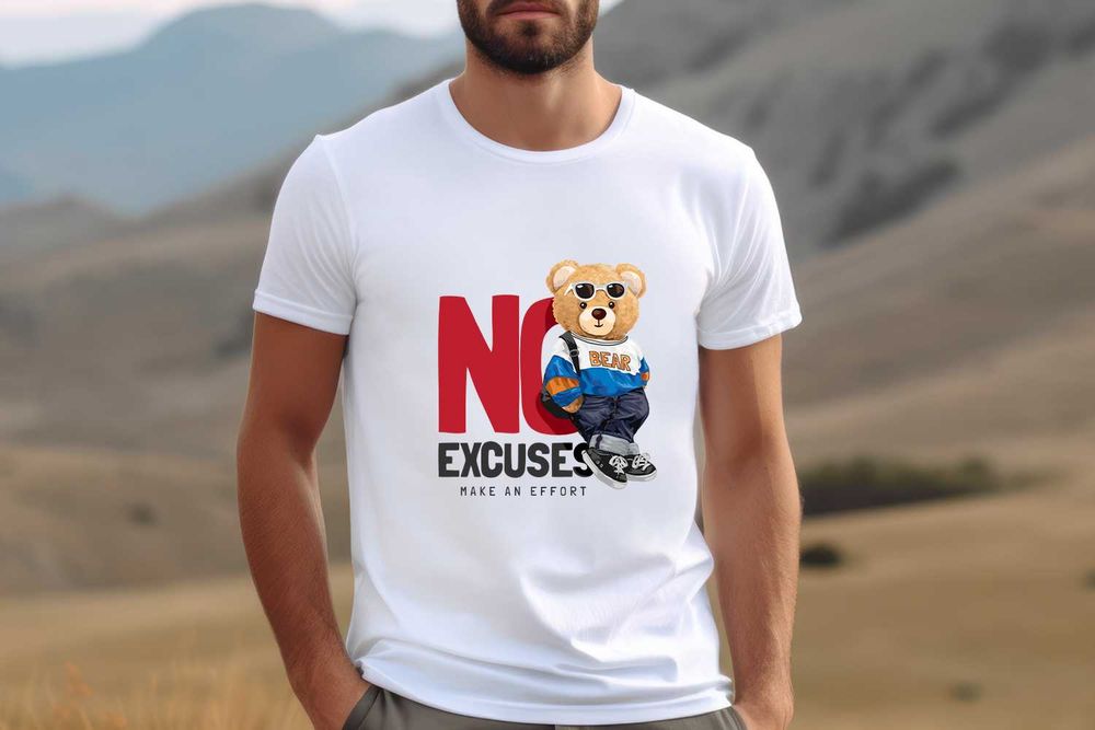 Мъжки тениски с Teddy Bear / Мечета. Размери от XXS до 5XL