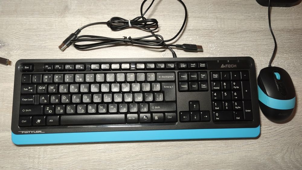 Комплект мишка и клавиатура  A4Tech