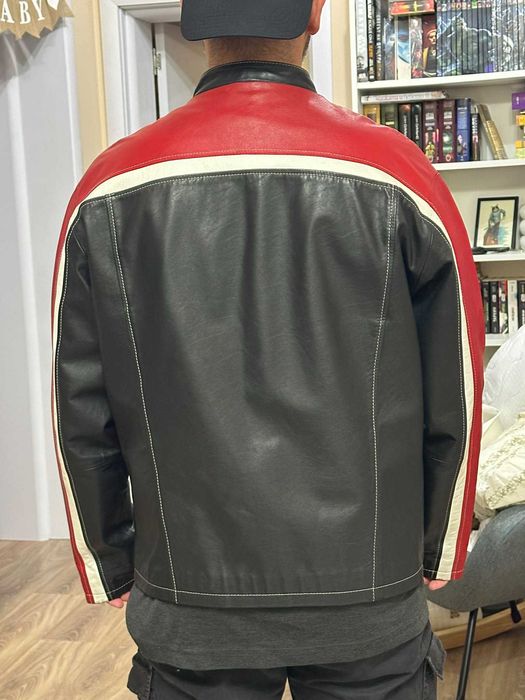 кожено байкър яке