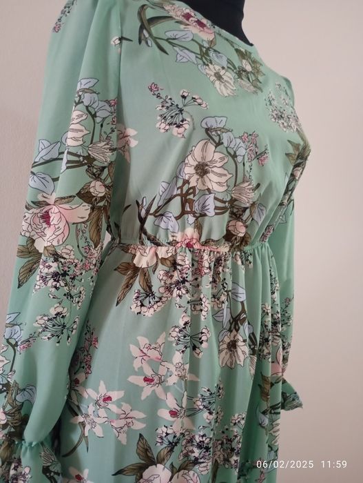 Rochie de vară cu mânecă lungă