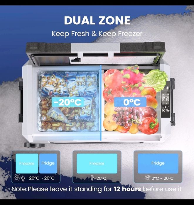 Frigider portabil 45L cu Bluetooth