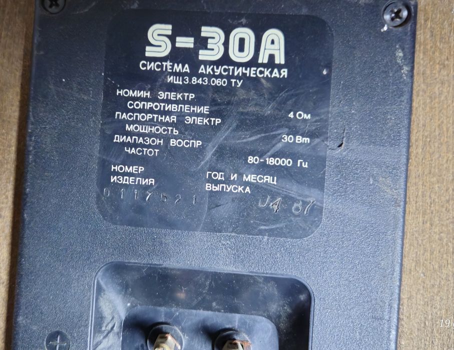 Колонки Ражиотехника С30А