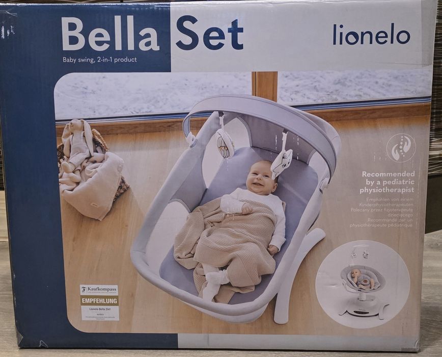 Бебeшka люлка 2 в 1 c кош Lionelo Bella Set