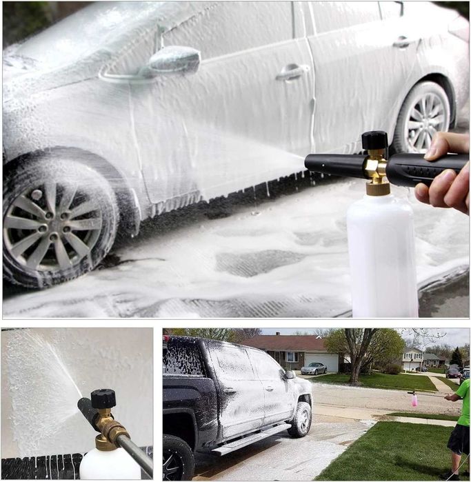 Пянообразуваща дюза Foam Cannon 1 л Quick Connect 1/4 - 5 дюзи в комплекта