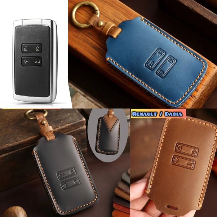Кожен калъф за ключ карта Renault , Dacia