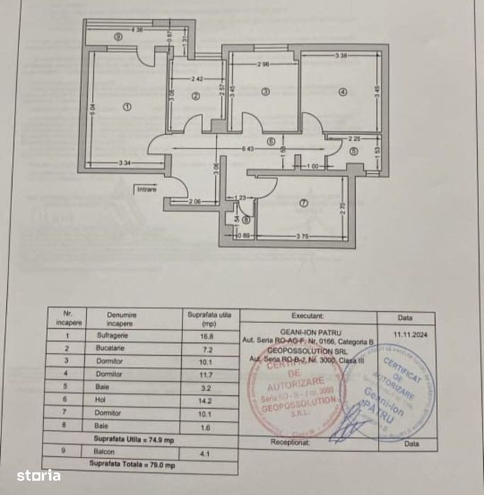 Apartament de vanzare 4 camere - Negru Voda