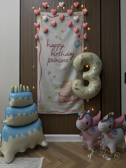 Баннер "Happy birthday princess"
