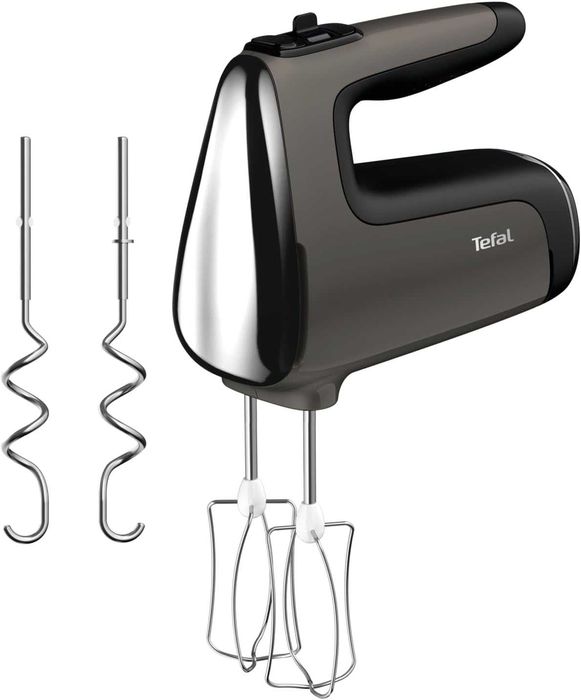 Нов Ръчен Миксер TEFAL Powermix Silence HT650E38, 2 години Гаранция, 5 СКОРOСТИ + ТУРБО, 600 W