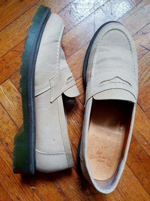 Pantofi vara Dr. Martens 42 loafers crem textil-panza interior piele