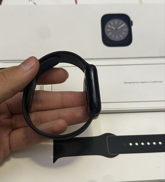 Apple watch 8/45 100% Midnight
