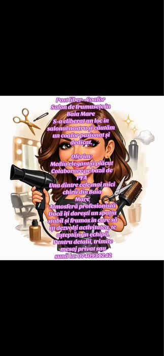 Inchiriez Post Coafura Frizerie 100€/ luna