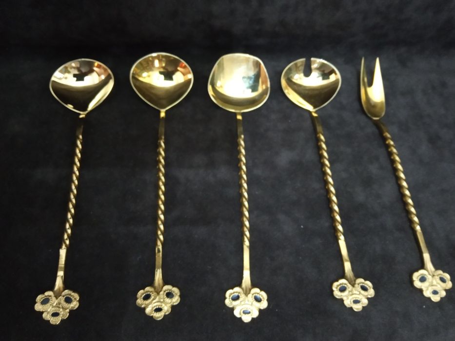 Ложки позолоченные 22 штуки