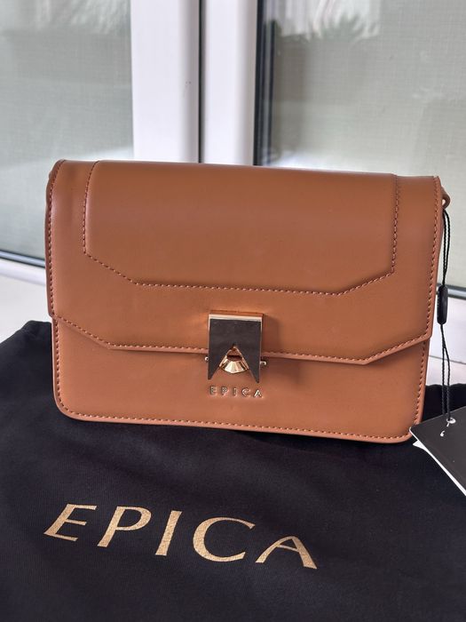 Geanta pentru dama de umar, piele maro, epica, nou, nefolosita