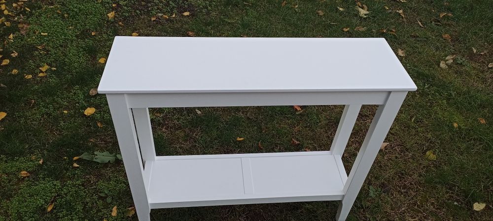 Masă comodă lemn mdf albă nouă