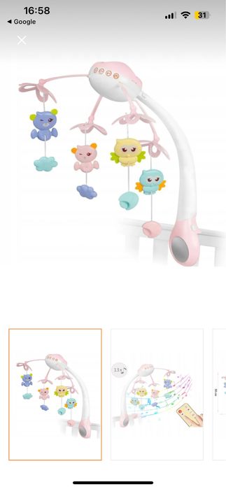 Carusel muzical roz patut