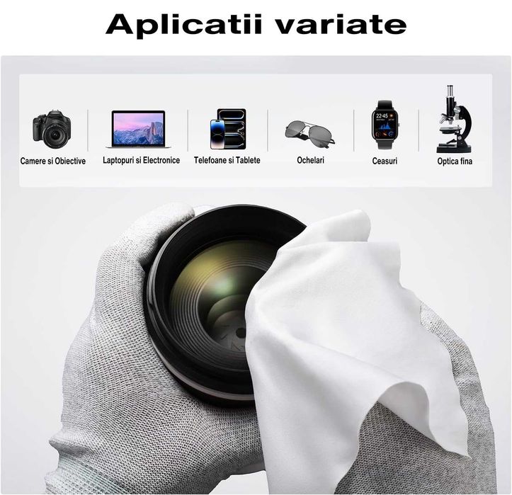 Lavete din Microfibra K&F Concept Servetele pentru optică fină - 10buc