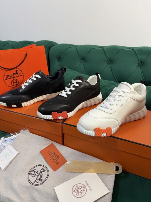 Adidasi Hermes piele naturala 100% Full Box colectie noua