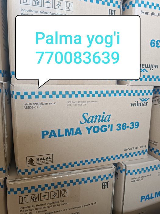 Palma yog'i, Kokos yog'i, palm oil, cocount oil,