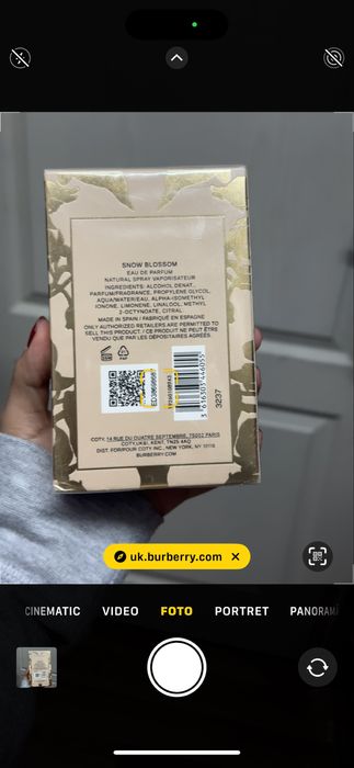 Burberry snow blossom