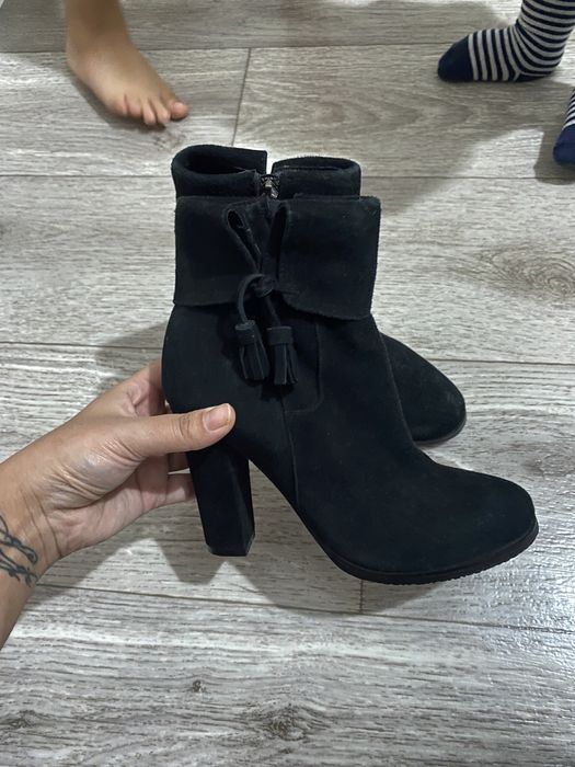 Ботильены натуральная замша