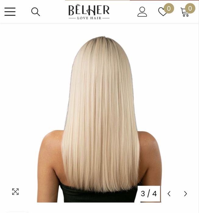 Peruca par natural rusesc