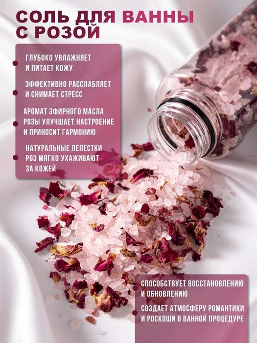 Подарочный SPA набор для ванны "Роза"