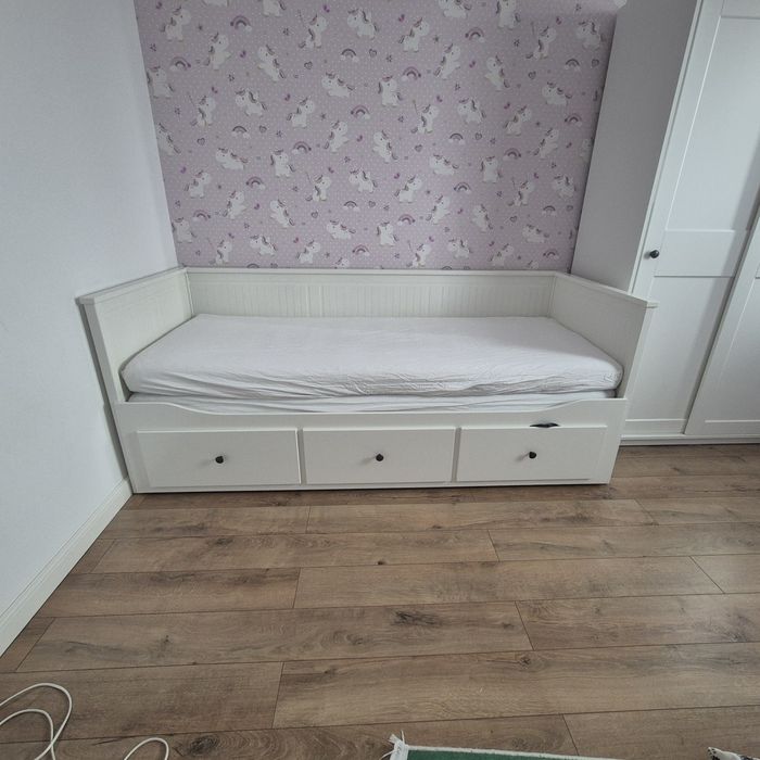 Vand pat copii divan alb Ikea
