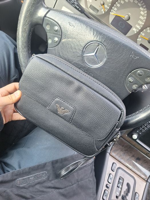 Кожаная Барсетка