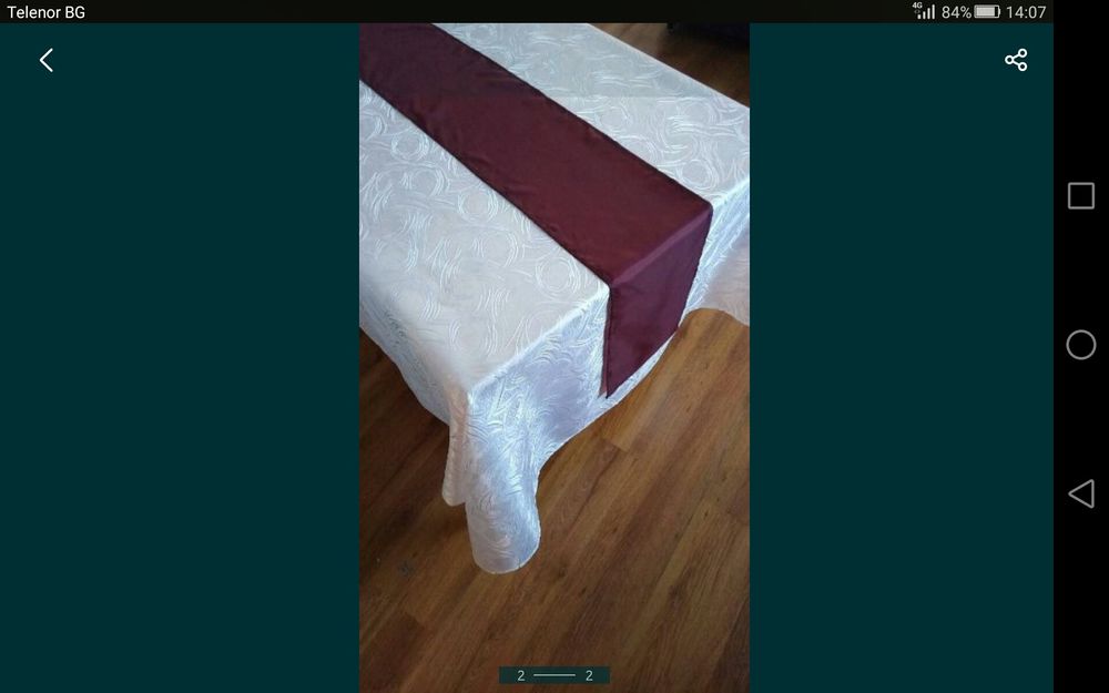 Бял калъфза столове  и покривки на едро