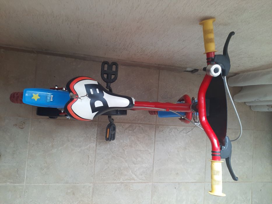 Bicicleta Dino Bikes pentru copii, 14'', Paw Patrol, rosu