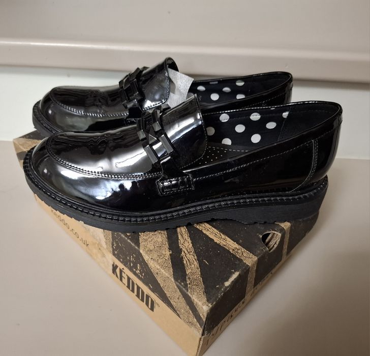 Школьные туфли лоферы Keddo для девочки 39р