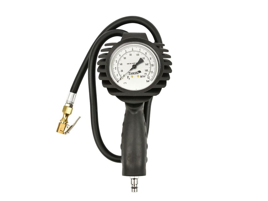 Пистолет за напомпване на гуми с аналогов манометър 0-12 бара tvardy