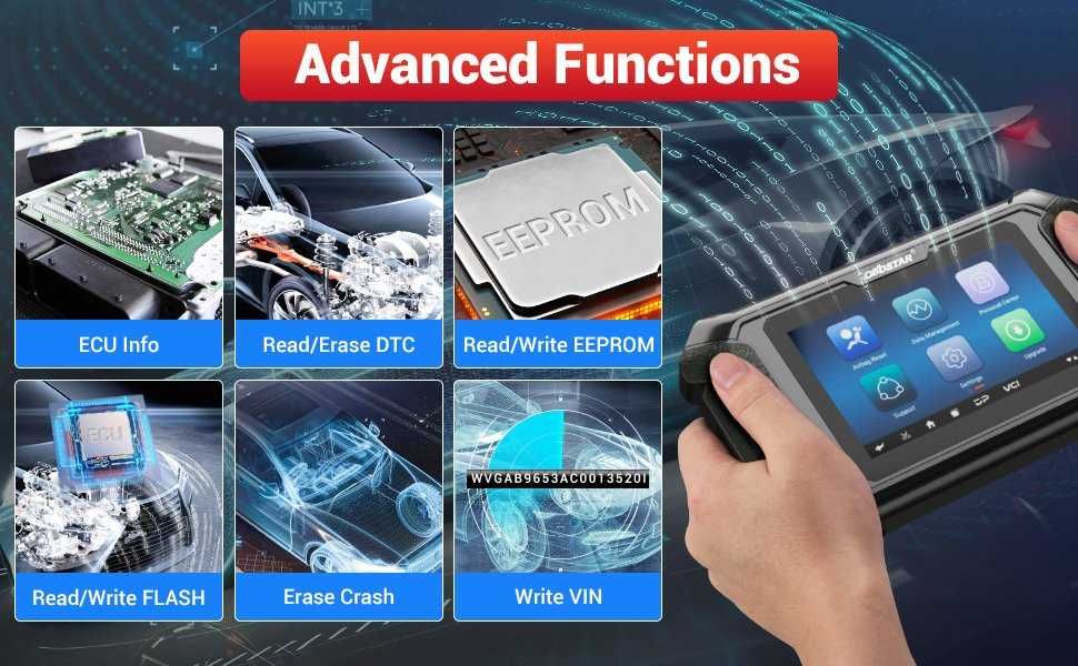 OBDSTAR P50, уред за ресет на AIRBAG (SRS) и Crash Data