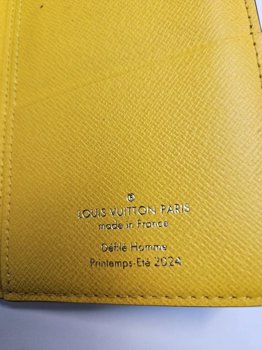 Louis Vuitton Brazza Cartera Damier Pop Amarillo оригинален портфейл