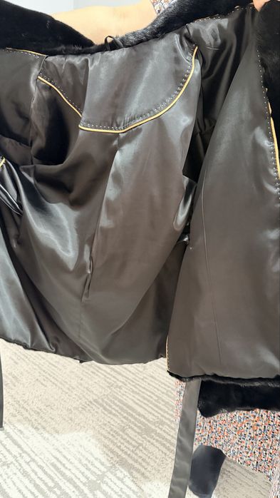 Норковая+каракулевая шуба