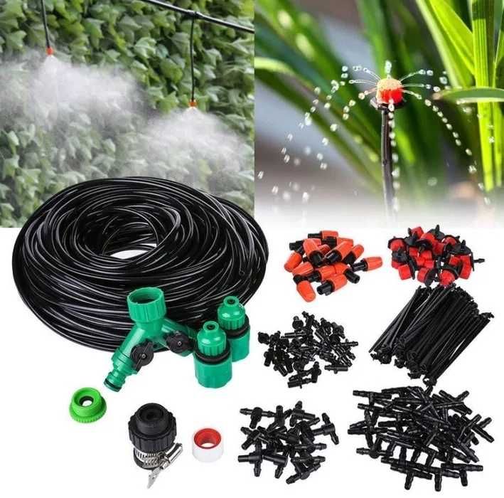 Система за охлаждане, водна мъгла, пръскане, маркуч с дюзи, декорация.